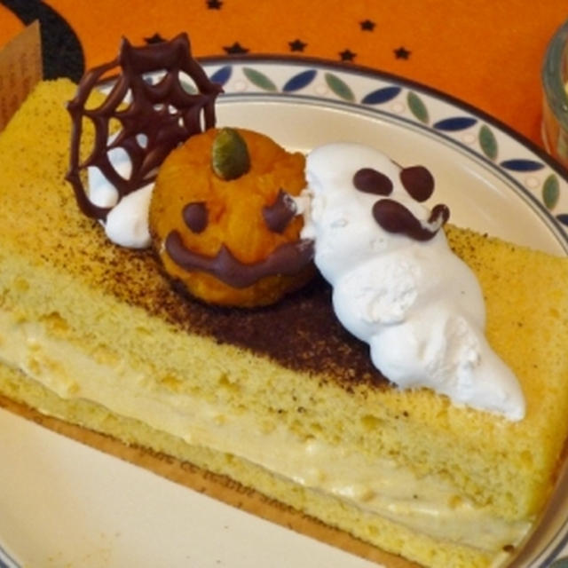 リベンジ？かぼちゃクリームのケーキ