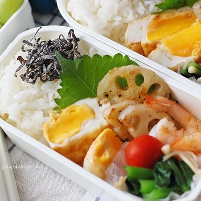エビとレンコンのマヨ炒め【高校生弁当】｜今日は全部朝作りました