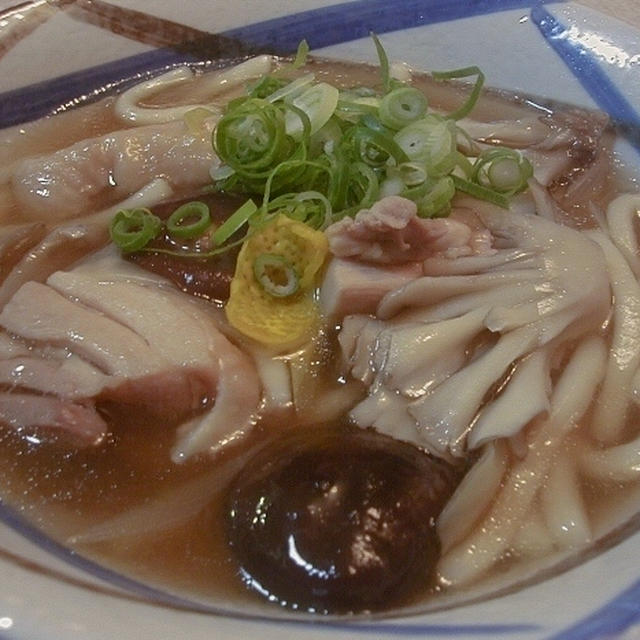 茸と葱の餡かけうどん