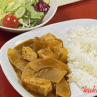 チキンと青パパイヤのトロピカルカレー：印度カリー子監修スパイスカレーベースを使って