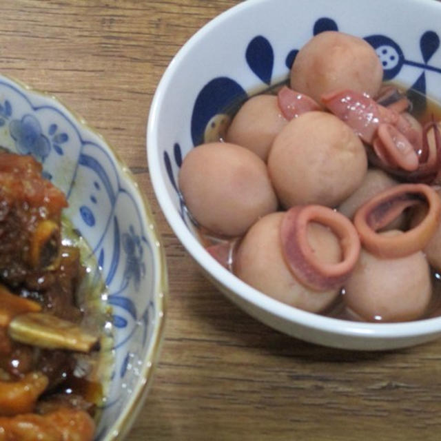 これ！うま！！つゆでササっと冷凍里芋といかの煮物♪