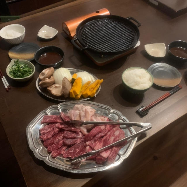 「ねぎだれ」が大好評だった焼き肉の晩ごはん。
