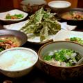 お茶の葉の天ぷら　