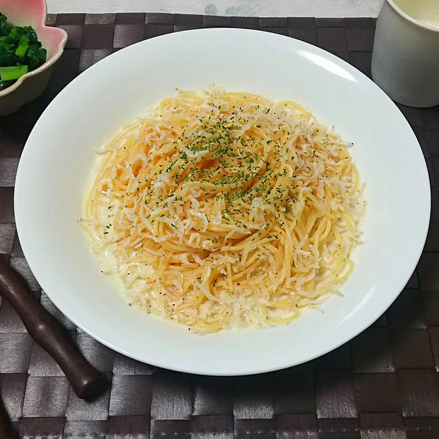 ☆小海老とたらこの豆乳クリームパスタ☆