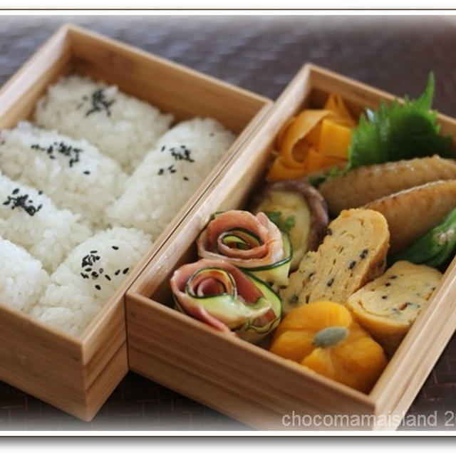 今日のお弁当（塩麹漬け手羽の照り焼き弁当）