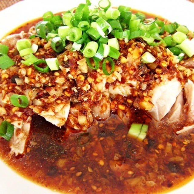 【四川料理 レシピ】痺れる辛さ、鶏ももの辛みソース和え(红汤爽口鸡)！