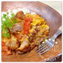 から揚げリメイク♪洋風親子丼