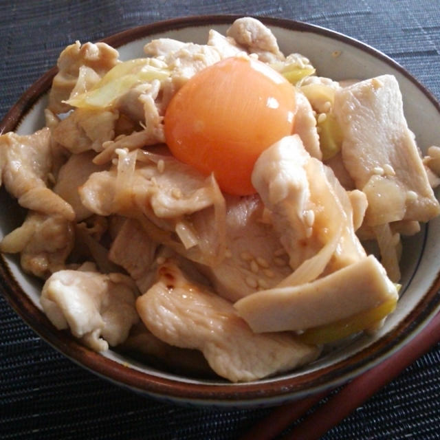 【伝説のすた丼、再現レシピ２】鶏ムネ肉のあっさりバージョン