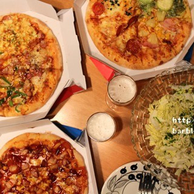 『ＰＩＺＺＡ』で簡単夜ごはん。