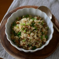 じゃことピーマンの納豆チャーハン