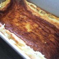 小岩井のヨーグルトでチーズケーキ。