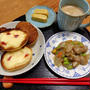 チーズトーストとウインナー炒め