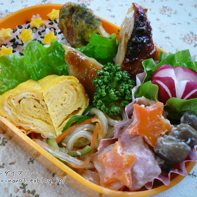 鶏の中華照り焼き弁当♪