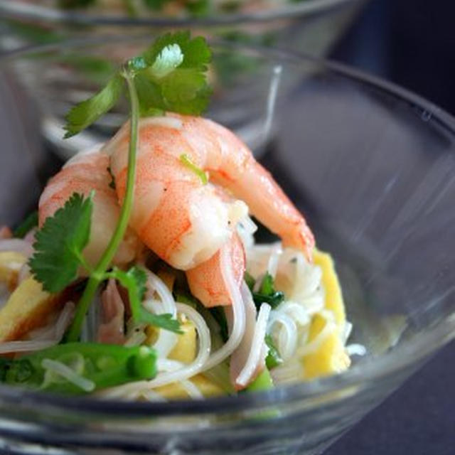 Asian Shrimp and Rice Vermicelli Salad具沢山アジアン春雨サラダ