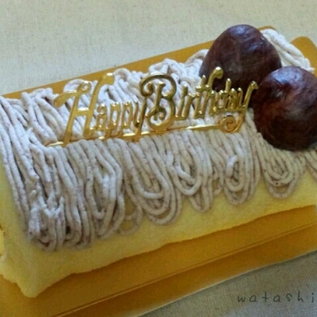 モンブランロールケーキ♪　みかんロールケーキ♪