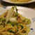 しらすと七草のパスタ。