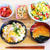 【主食】旦那ごはん定食。とろとろ卵の親子丼♡気球を見たよ♡