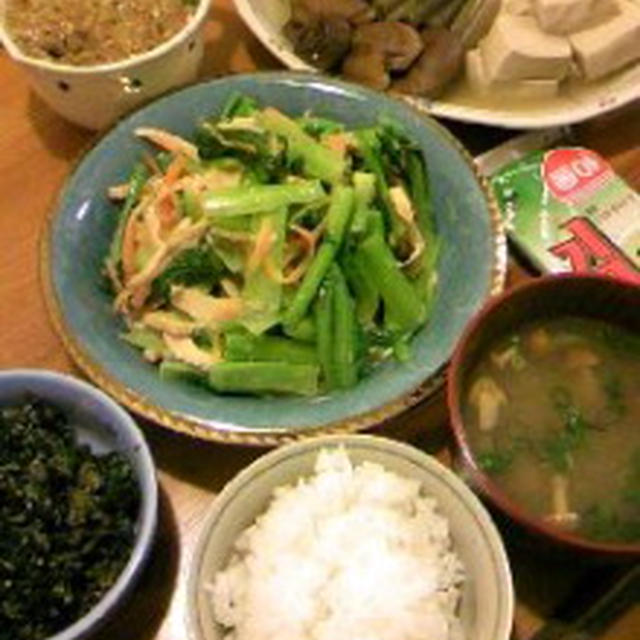 晩ご飯☆高野豆腐とふきの煮含め☆