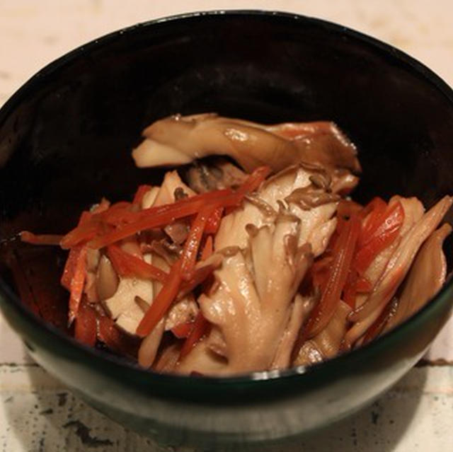 【recipe】舞茸と紅ショウガの炒め和え