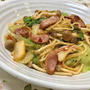 25/05/14　ソーセージとレタスのキムチパスタ