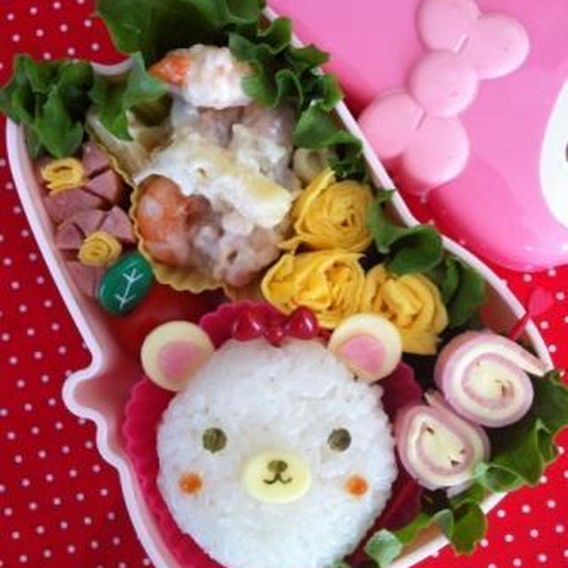 キャラ弁☆可愛いくまさん弁当