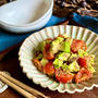 胡麻ポン酢がめちゃくちゃマッチング♪簡単！美味しい和風サラダ【アボカドとトマトの胡麻ぽんサラダ﻿】