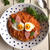 うずらの卵の目玉焼きでデコオムライス