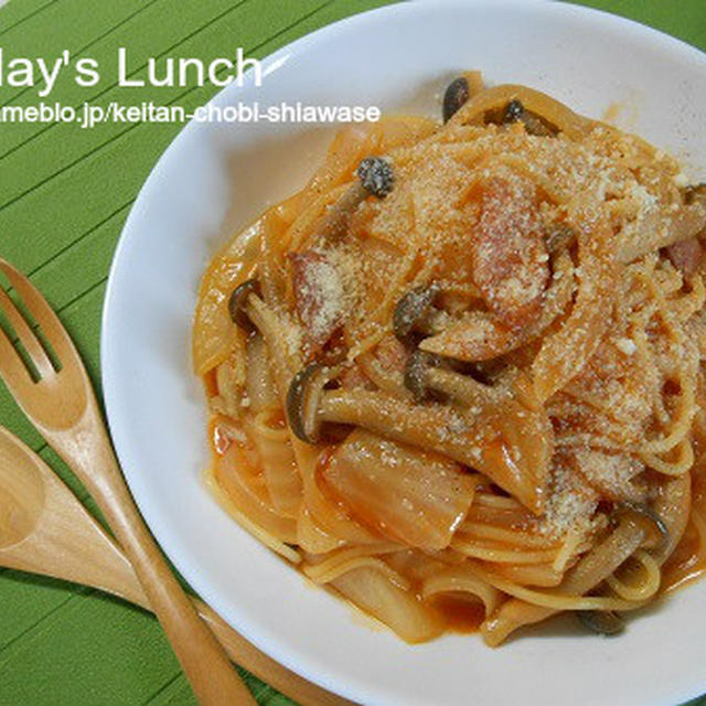 ♪今日のランチは、フライパンで簡単！白菜のワンポットパスタ♡