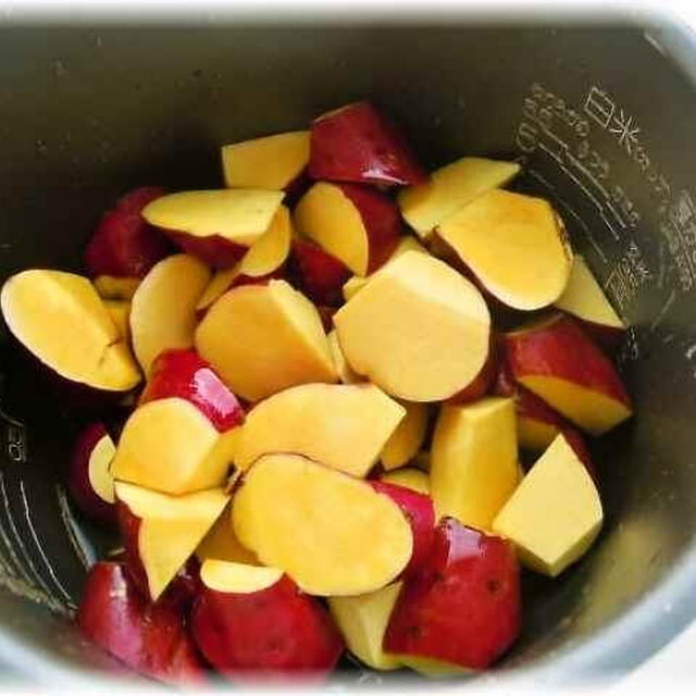 ノンオイル！炊飯器で大学芋～さつま芋のお菓子　その２
