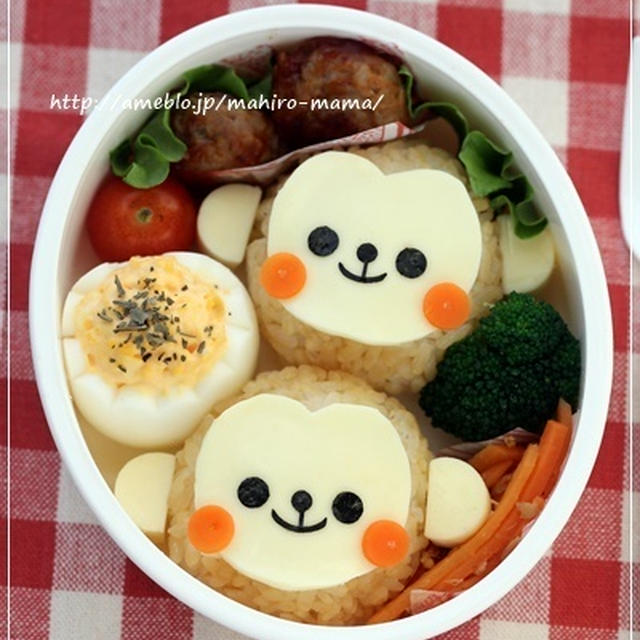 お猿さんのお弁当＊キャラ弁