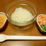 12/8　るんるんRSウィルスに！ dinner 〜 ポークカレー＆白菜とツナのサラダ