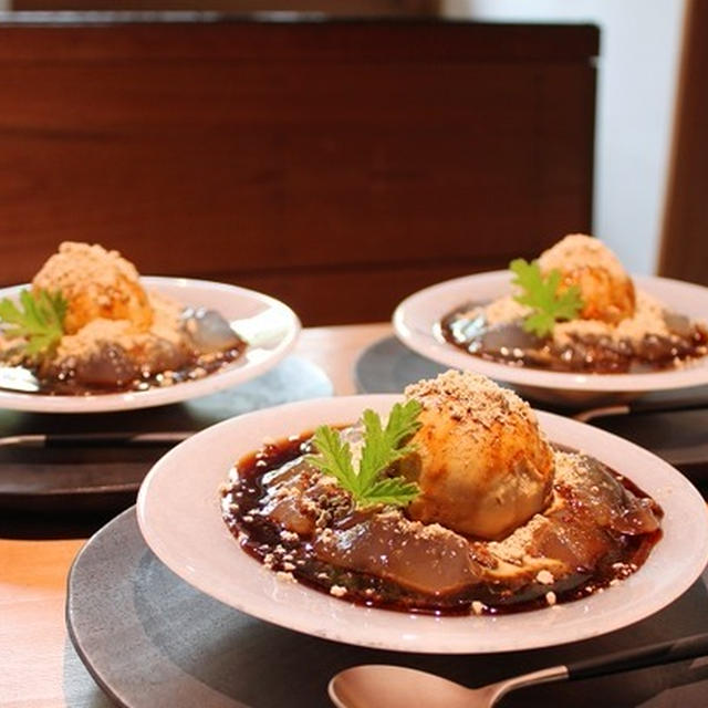 黒糖アイスわらび餅　&　ティルナノーグカフェOPEN！