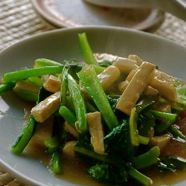 小松菜豆腐の中華あん