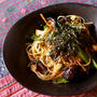椎茸と獅子唐芥子の和風パスタ　花椒風味