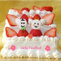 ひなまつりに・・雛段風イチゴのショートケーキ☆