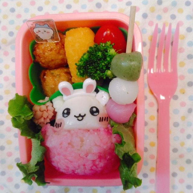 茹で玉ちいかわでイースター弁当〖キャラ弁〗  #平日お昼ご飯はお弁当or外食