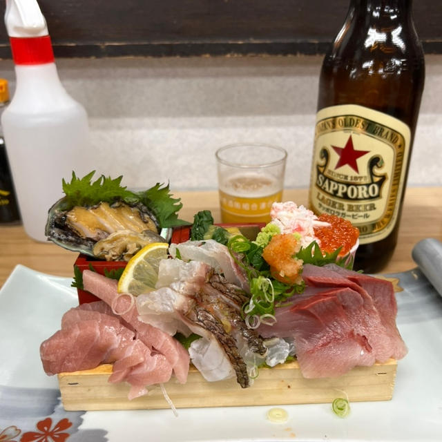 サカトケ乃カミ　梅田　名物パンドラの箱　刺身盛り合わせがいい感じ