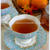 自家製フルーツブランデーで　柿紅茶(パーシモンブランデイティ)ブランデー漬柿の皮を干して作ったよ～