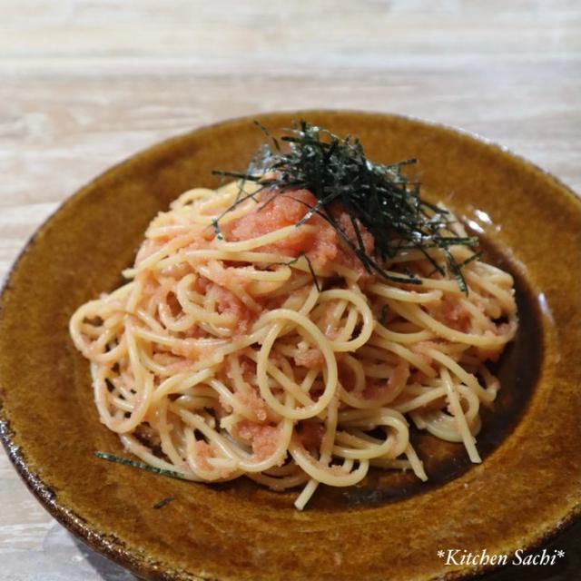 明太子バター醤油パスタ♡【#簡単レシピ#1人分】