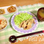 旨塩蒸し鶏と生姜炊き込みご飯