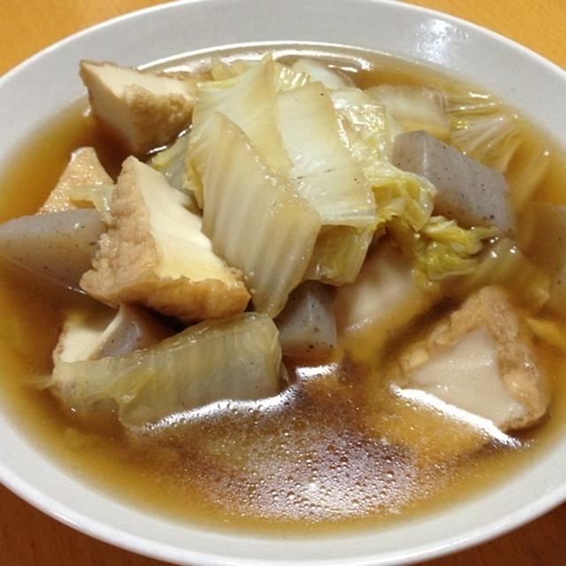 厚揚げと白菜の煮物