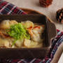 里芋と舞茸の白味噌ホワイトソースグラタン