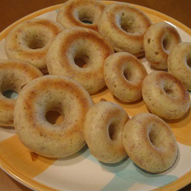 バナナの焼きドーナツ