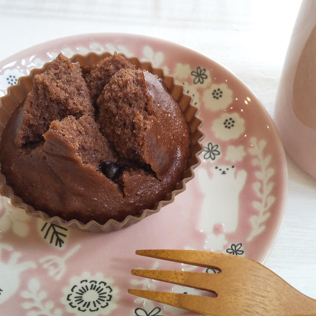 米粉のチョコ蒸しパン