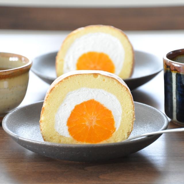 月末ご褒美スイーツ♪みかん5個豪快に入った「まるごとみかんロール」
