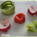 野菜の飾り盛り方法♪