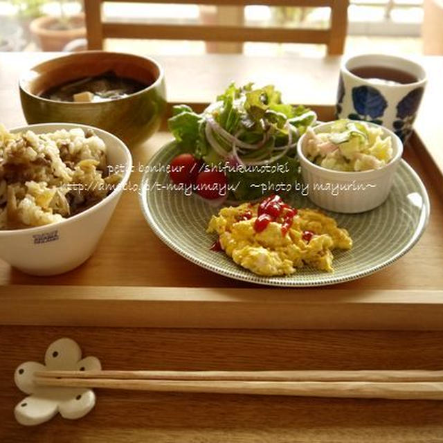 残り物でうちごはん。。。