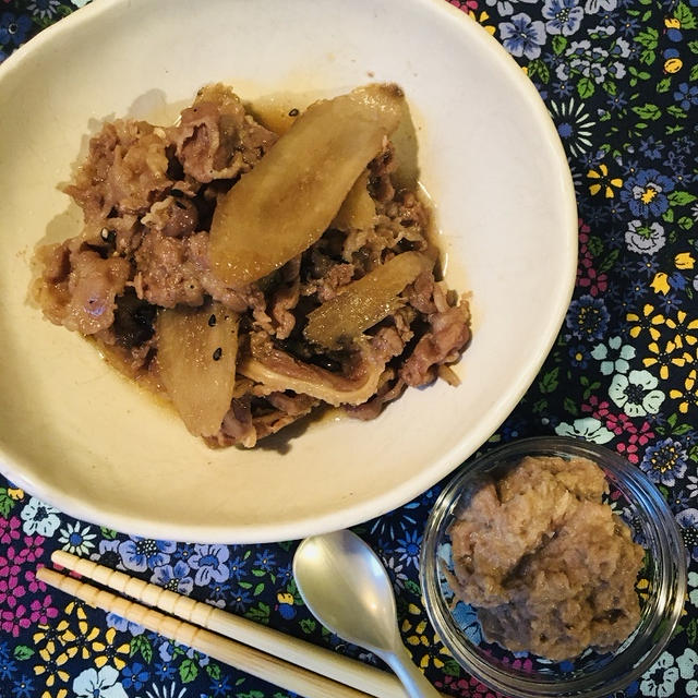 ミキサー食：牛肉とごぼうのしぐれ煮　＆　ハッカ油スプレー