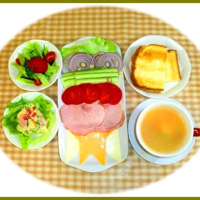 朝早くから朝食づくり