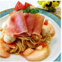 旬の桃で贅沢♡トマトの桃の冷製パスタ